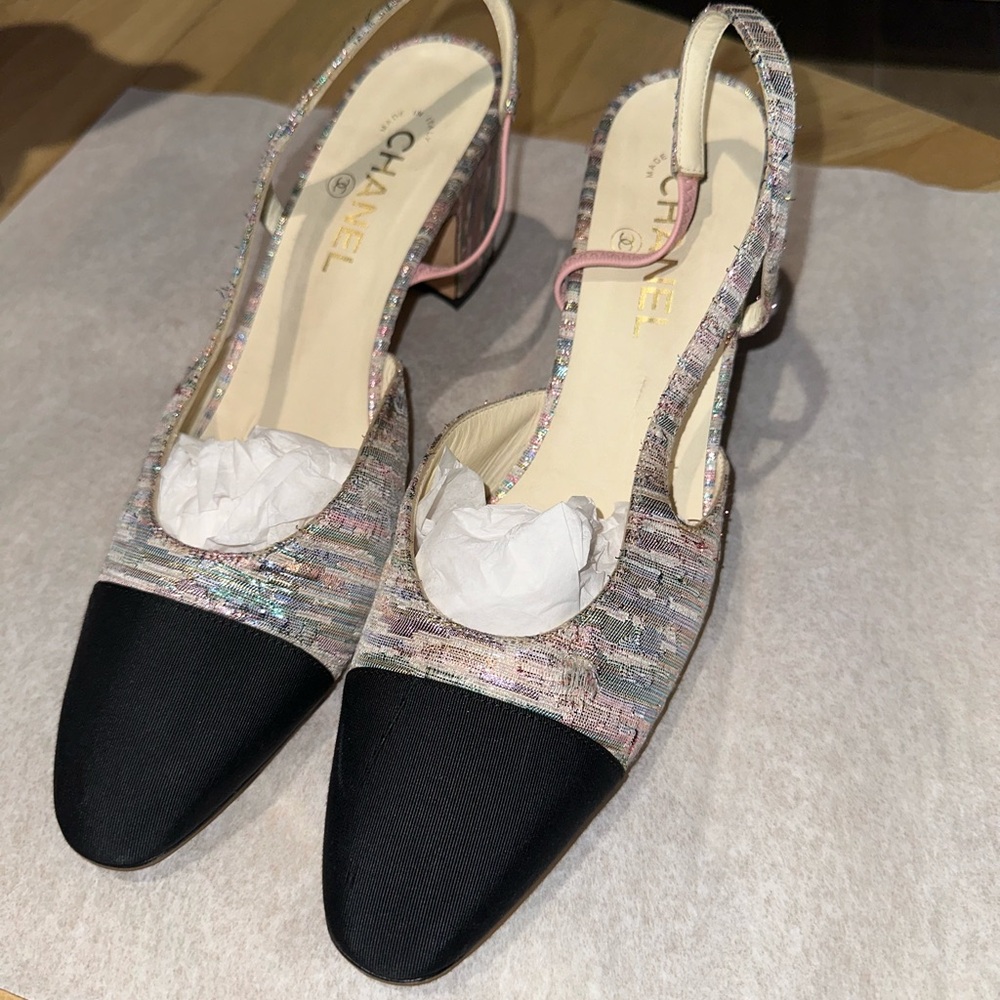 Chanel Slingback Heels